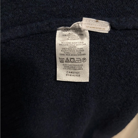 LOFT Striped Knit Midi Dress Cardigan - Picture 7 of 7